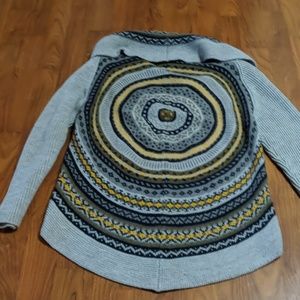 Circle design cardigan